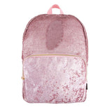 Style.Lab Fashion Angels Backpack-Pink Glitter/Velvet Pocket Magic Sequin Back Pack