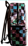 Style.Lab by Fashion Angels MINI Silver Shimmer Backpack with Faux Fur Pocket