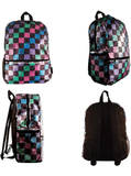 Style.Lab by Fashion Angels MINI Silver Shimmer Backpack with Faux Fur Pocket