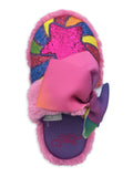 Jojo Siwa Star Swirl Scuff Slipper Girls Little Rainbow Size 13-1