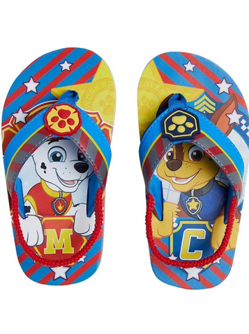 PAW PATROL MARSHALL & CHASE Boys Flip Flops Beach Sandals