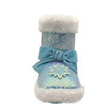 Disney Frozen 2 Anna & Elsa Cozy Faux Fur Lined Slipper Bootie (Toddler Girls) SIZE 7-8