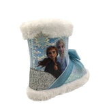 Disney Frozen 2 Anna & Elsa Cozy Faux Fur Lined Slipper Bootie (Toddler Girls) SIZE 7-8
