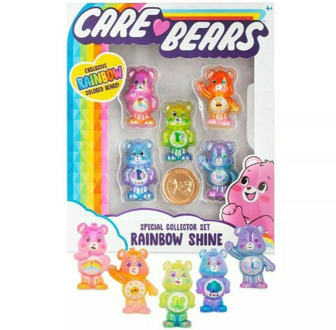 NEW 2020 Care Bears Rainbow Shine SPECIAL COLLECTOR Set - Exclusive