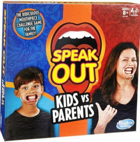Hasbro Speak Out Kids Vs Parents Game Factory Sealed Game Night Fun 4-10 Players